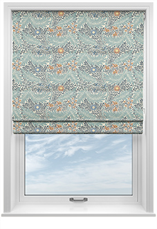 William Morris At Home Larkspur, Woad - Roman Blind